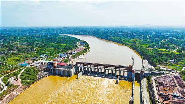合川区,嘉陵江利泽航运枢纽工程施工现场-视觉重庆.jpg
