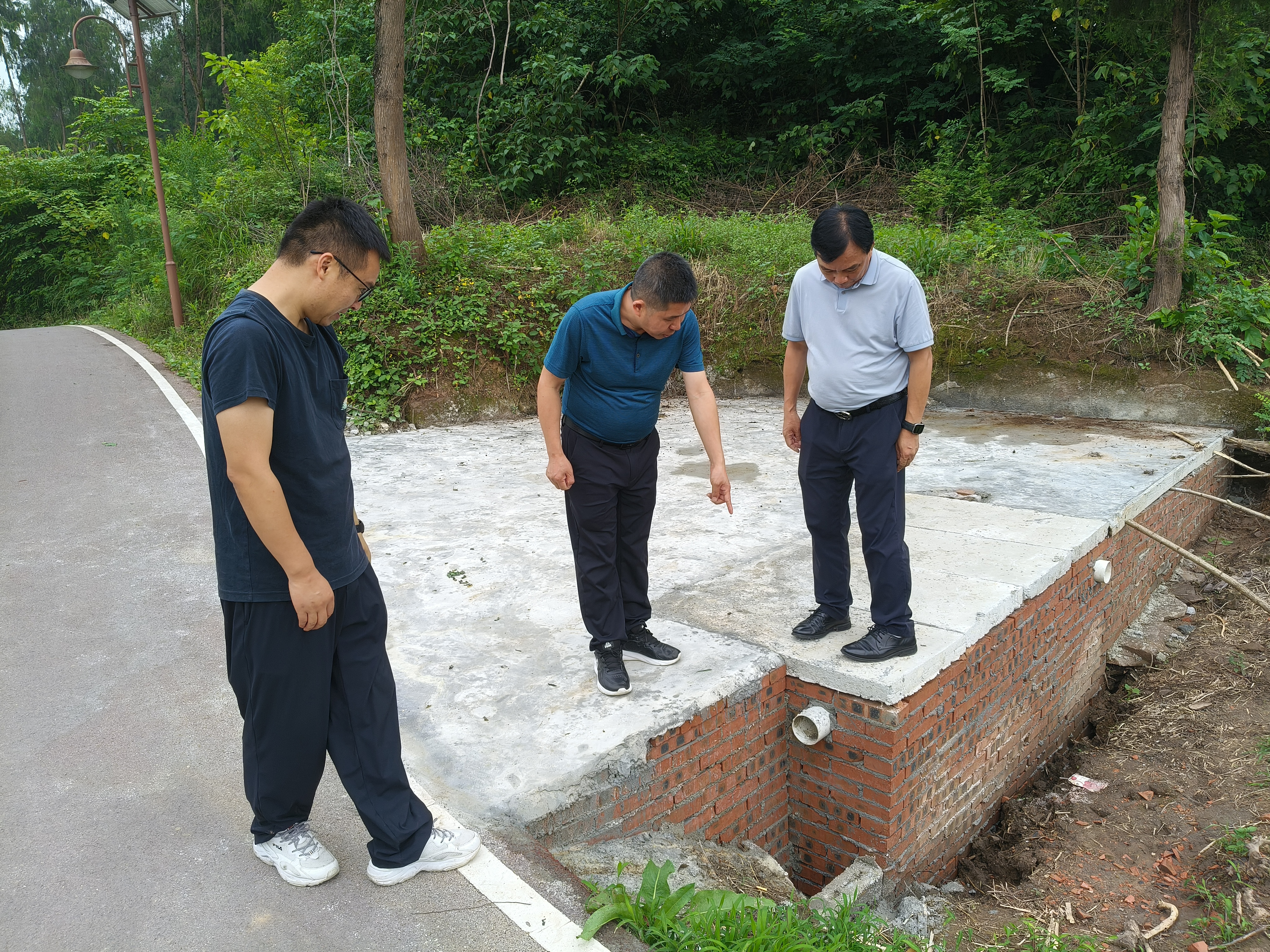 查看彩色步道公共设施建设情况.jpg